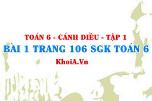 Bài 1 trang 106 SGK Toán 6 tập 1 Cánh Diều